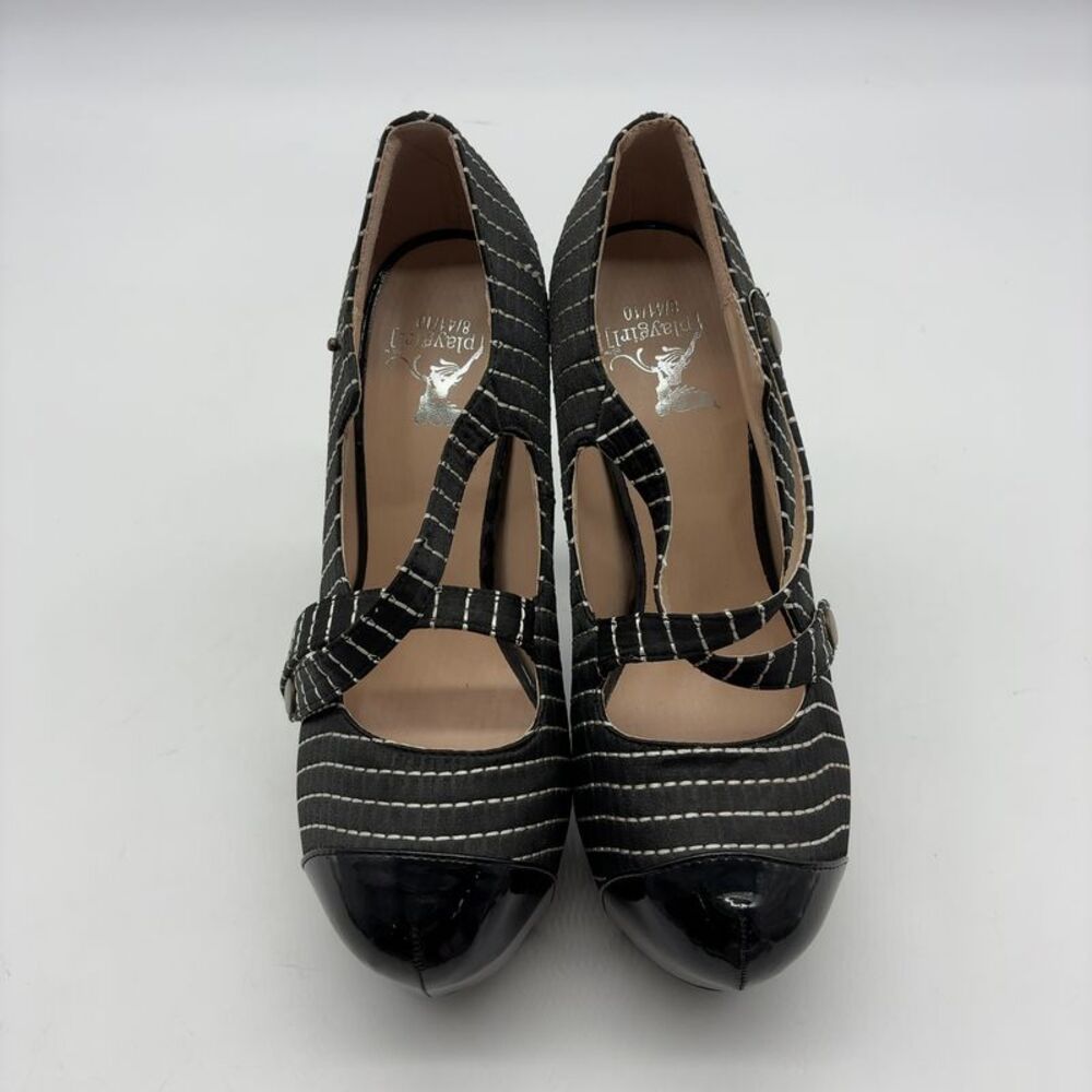playgirl Pin-Striped Heels